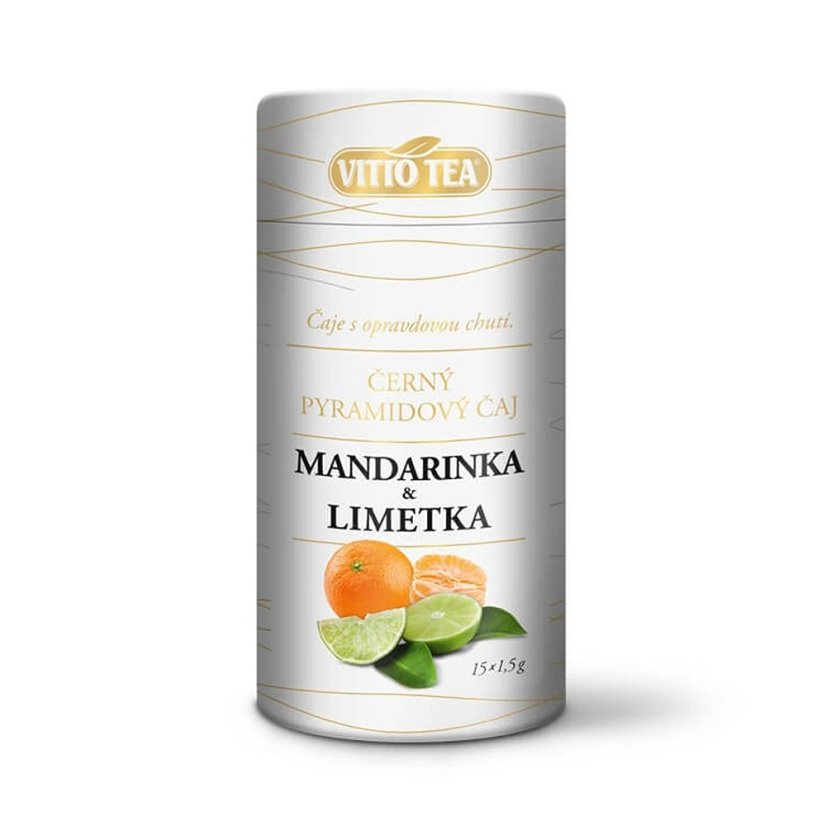 Čierny čaj s mandarínkou a limetkou