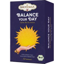 Balance Your Day, relax a rovnováha, porciovaný čaj, 12 vreciek