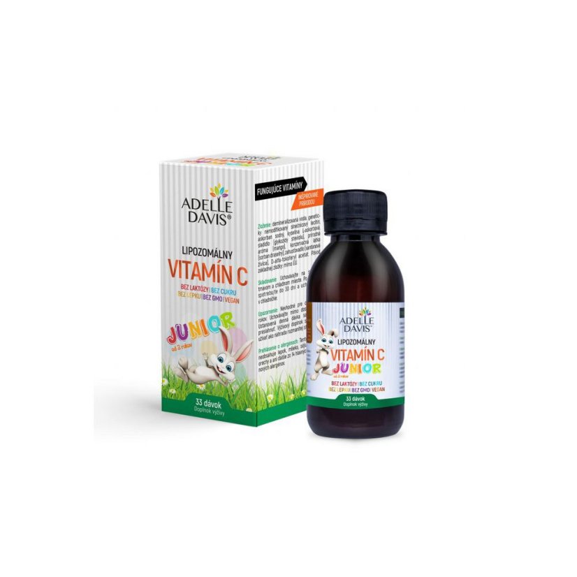 Adelle Davis - Lipozomálny vitamín C JUNIOR od 3 rokov, 33 dávok