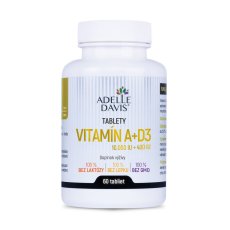 Adelle Davis - Vitamín A+D3 (10.000+400 IU), 60 tabliet
