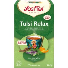Tulsi Relax, relax, porciovaný čaj, 17 vreciek