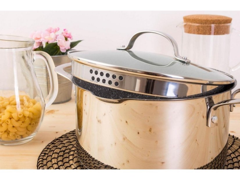 Sada riadu G21 Gourmet Miracle s hrncom navyše, 11 dielov, nerez/greblón