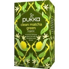 Clean Matcha Green na trávenie a energiu, porciovaný čaj, 20 vreciek