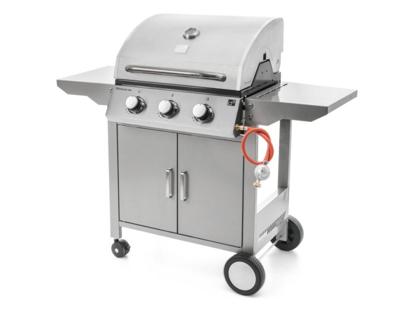 Plynový gril Oklahoma BBQ Premium Line 3 horáky +redukčný ventil