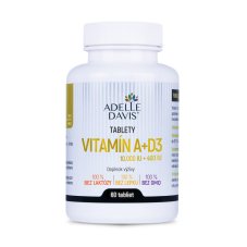 Adelle Davis - Vitamín A+D3 (10.000+400 IU), 60 tabliet