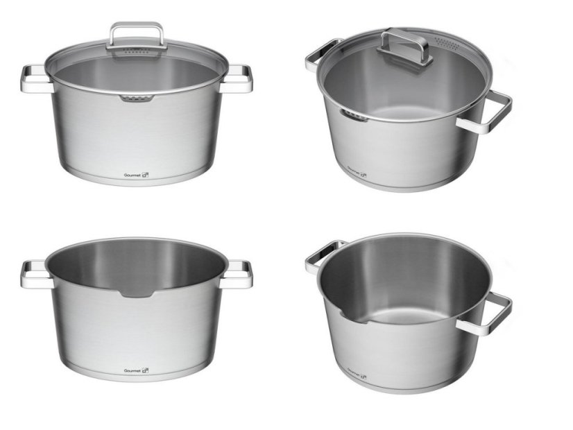 Hrniec G21 Gourmet Magic s cedidlom 28 cm +pokrievka