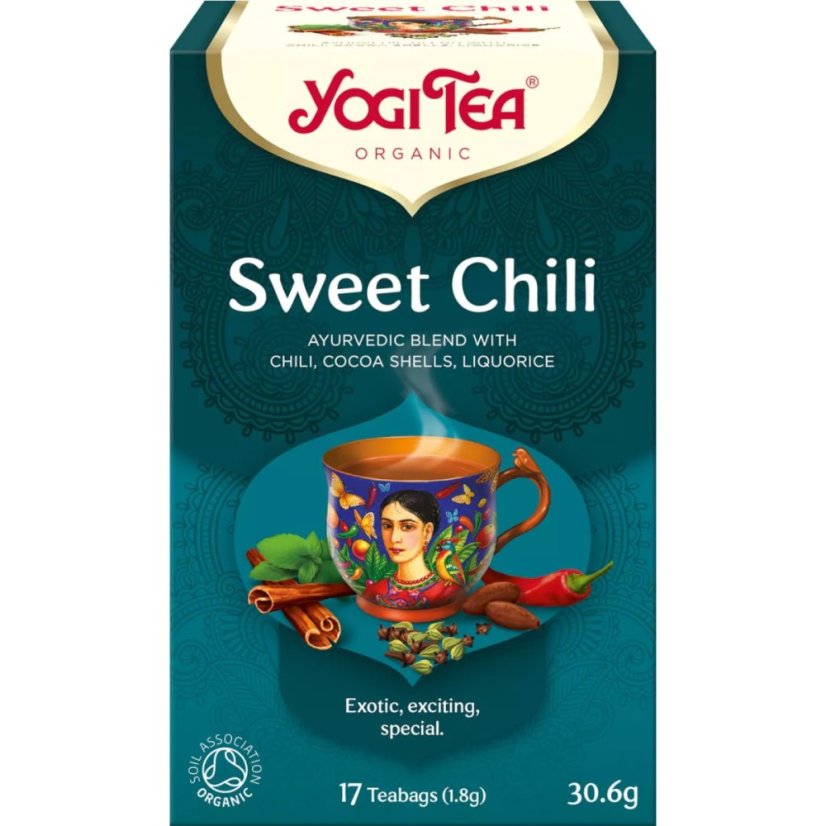 Sweet Chili, relax a regenerácia, porciovaný čaj, 17 vreciek