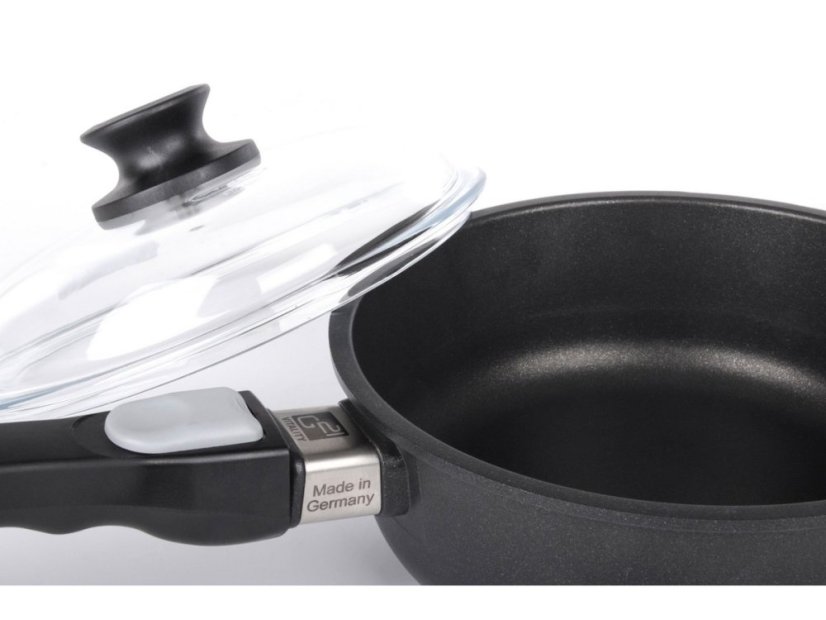 Hlboká panvica Prime 20cm s pokrievkou a odnímateľnou rukoväťou