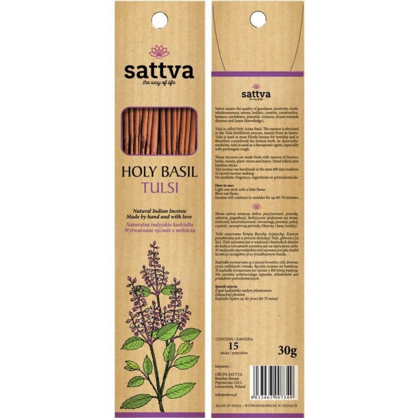 Vonné tyčinky Tulsi 15 ks