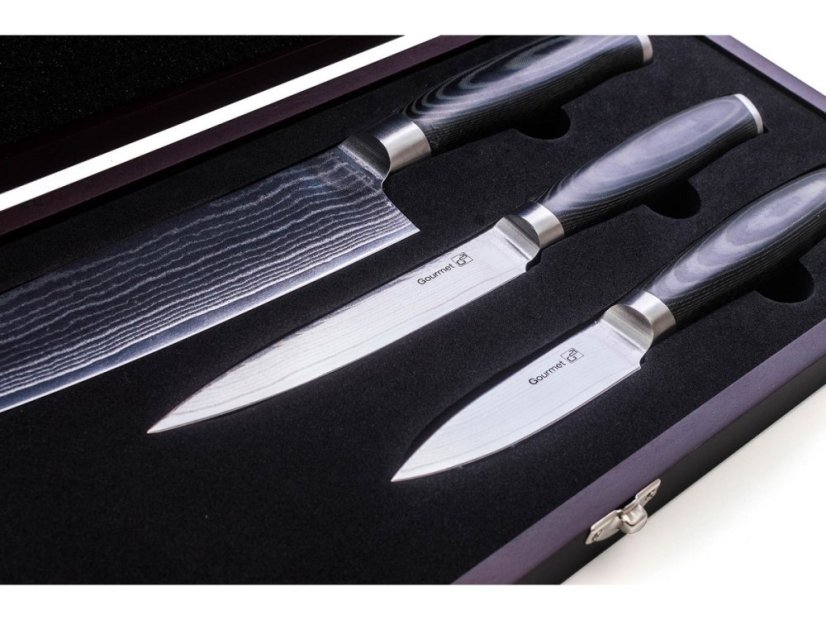 Sada nožov Gourmet Damascus, 3ks small box