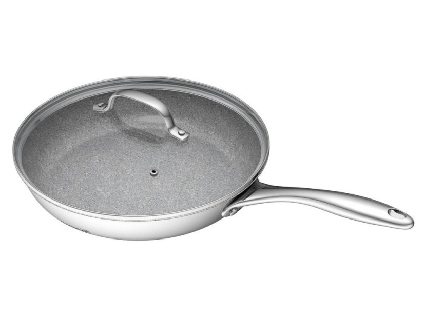 Panvica Gourmet Miracle 28 cm s pokrievkou, nerez/greblon