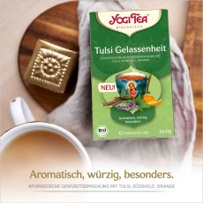 Tulsi Relax, relax, porciovaný čaj, 17 vreciek
