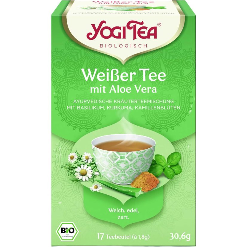 White Tea with Aloe Vera, porciovaný čaj, 17 vreciek