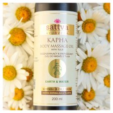 Ajurvédsky masážny olej Kapha s Tulsi zahrieva svaly a kĺby, 200ml