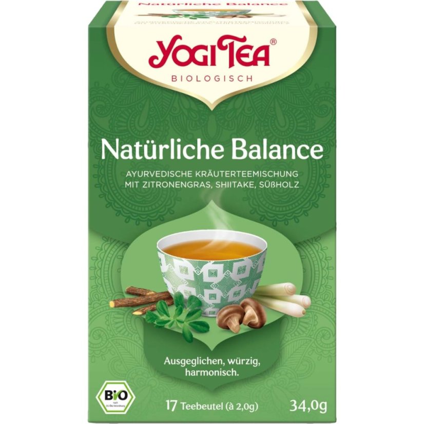 Natural Balance pre osvieženie, porciovaný čaj, 17 vreciek