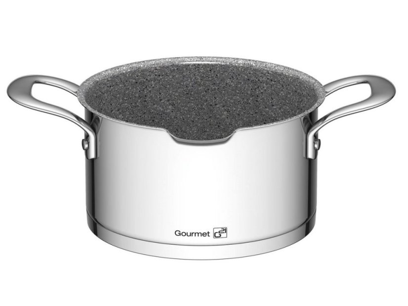 Sada riadu G21 Gourmet Miracle s cedidlom, 9 dielov, nerez / greblon