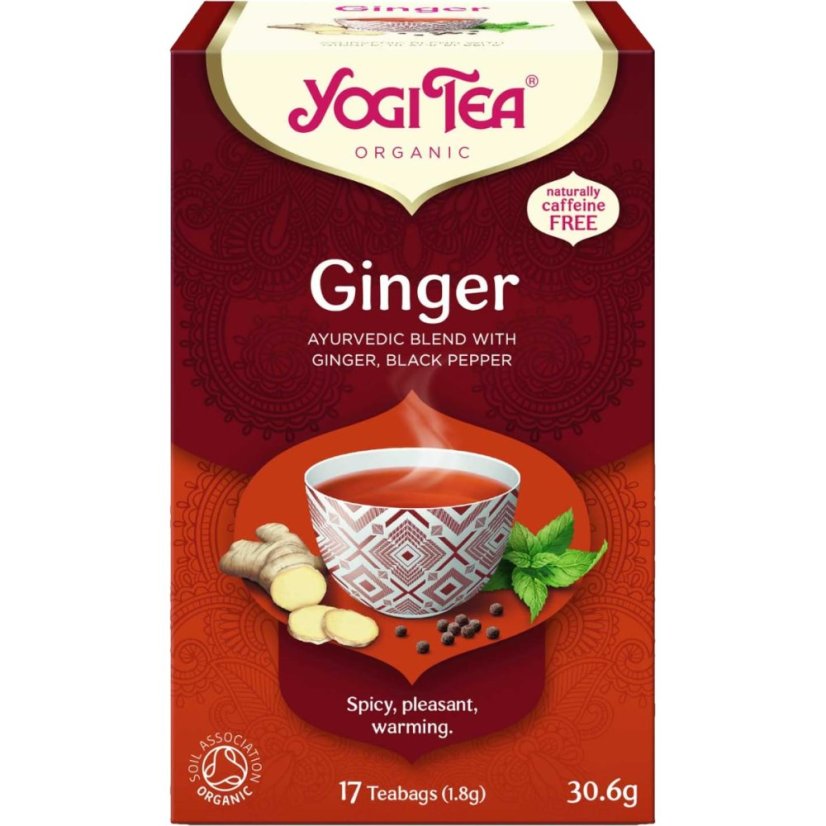 Zázvorový čaj Ginger s bylinkami, porciovaný, 17 vreciek