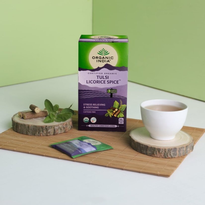 Tulsi Sladké drievko - relax a imunita, porciovaný čaj, 25 vreciek