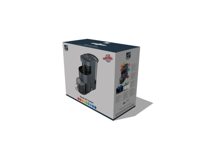 Multifunkčný mixér Blender Comfort Graphite Black, samočistiaci