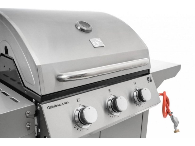 Plynový gril Oklahoma BBQ Premium Line 3 horáky +redukčný ventil