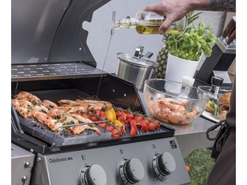Plynový gril Oklahoma BBQ Premium Line 3 horáky +redukčný ventil