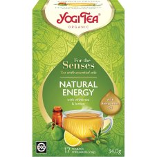 Natural Energy, povzbudenie a zahriatie, porciovaný čaj, 17 vreciek