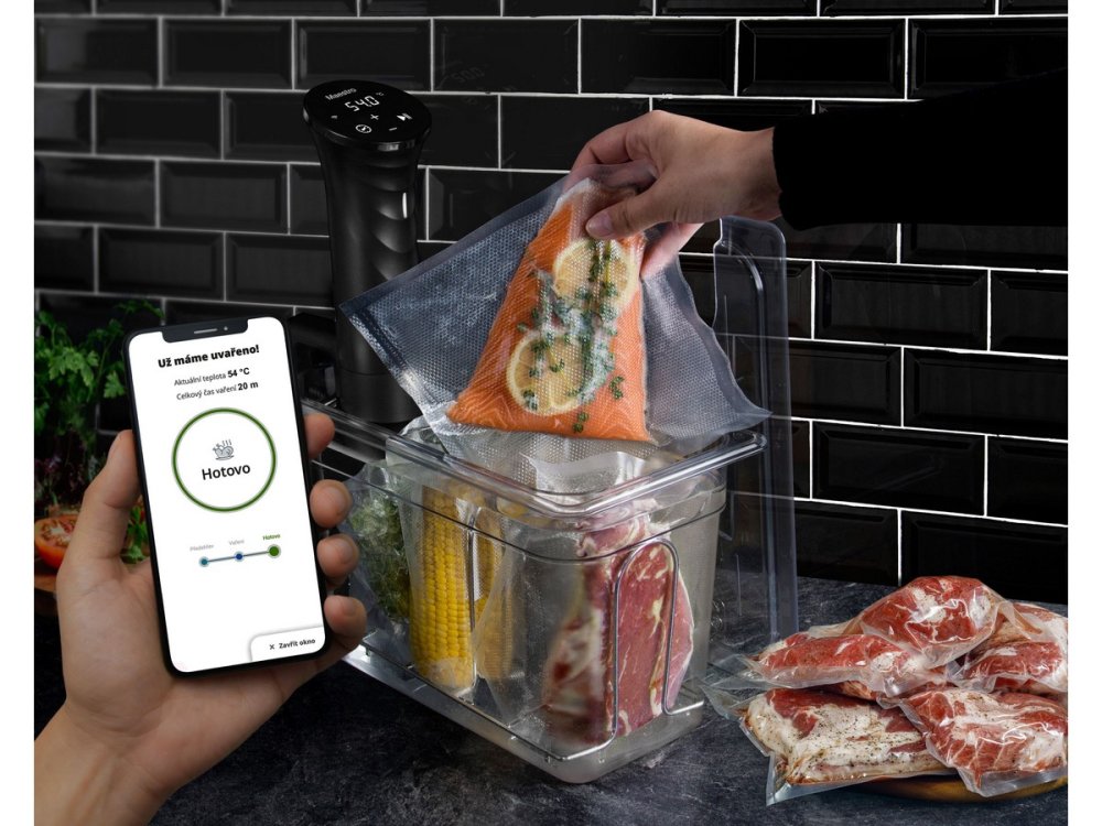 Nastavovanie teploty na variči Sous vide