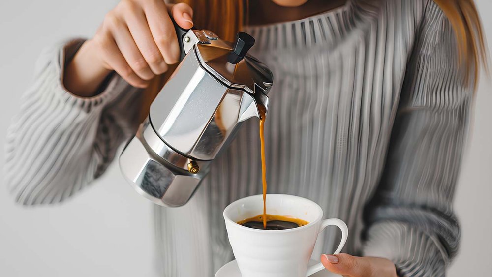 Príprava kávy vo French Press